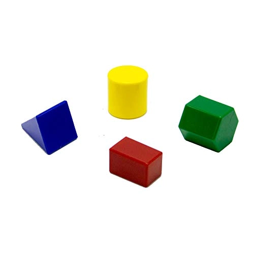 Plastic Geometric Solid Blocks - 32 pieces