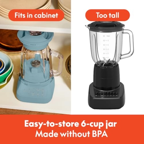 10 Speed Countertop Blender - Fitsanywhere Flip Store Design Dishwasher Safe