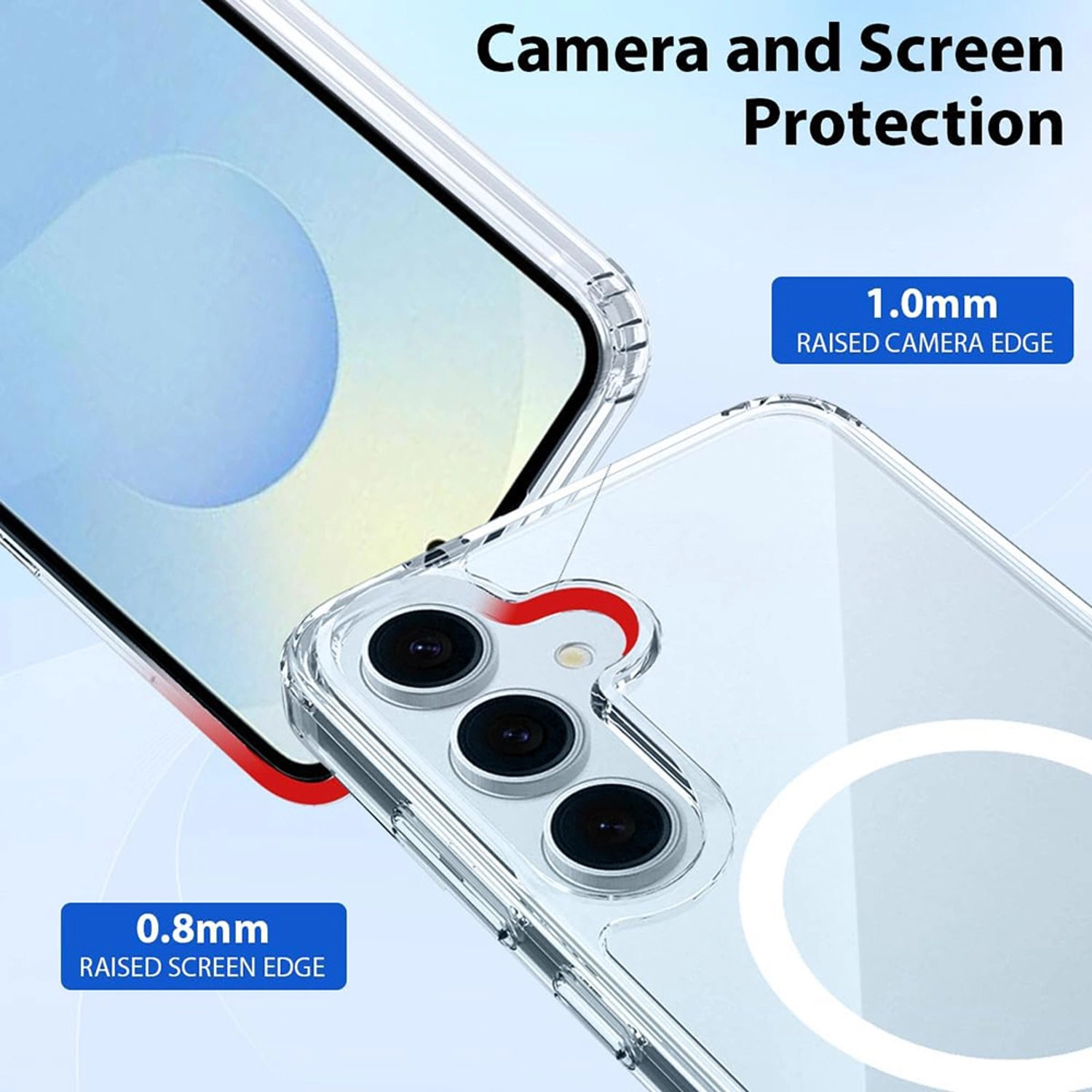 Clear Case with MagSafe for Samsung Galaxy S25 Plus