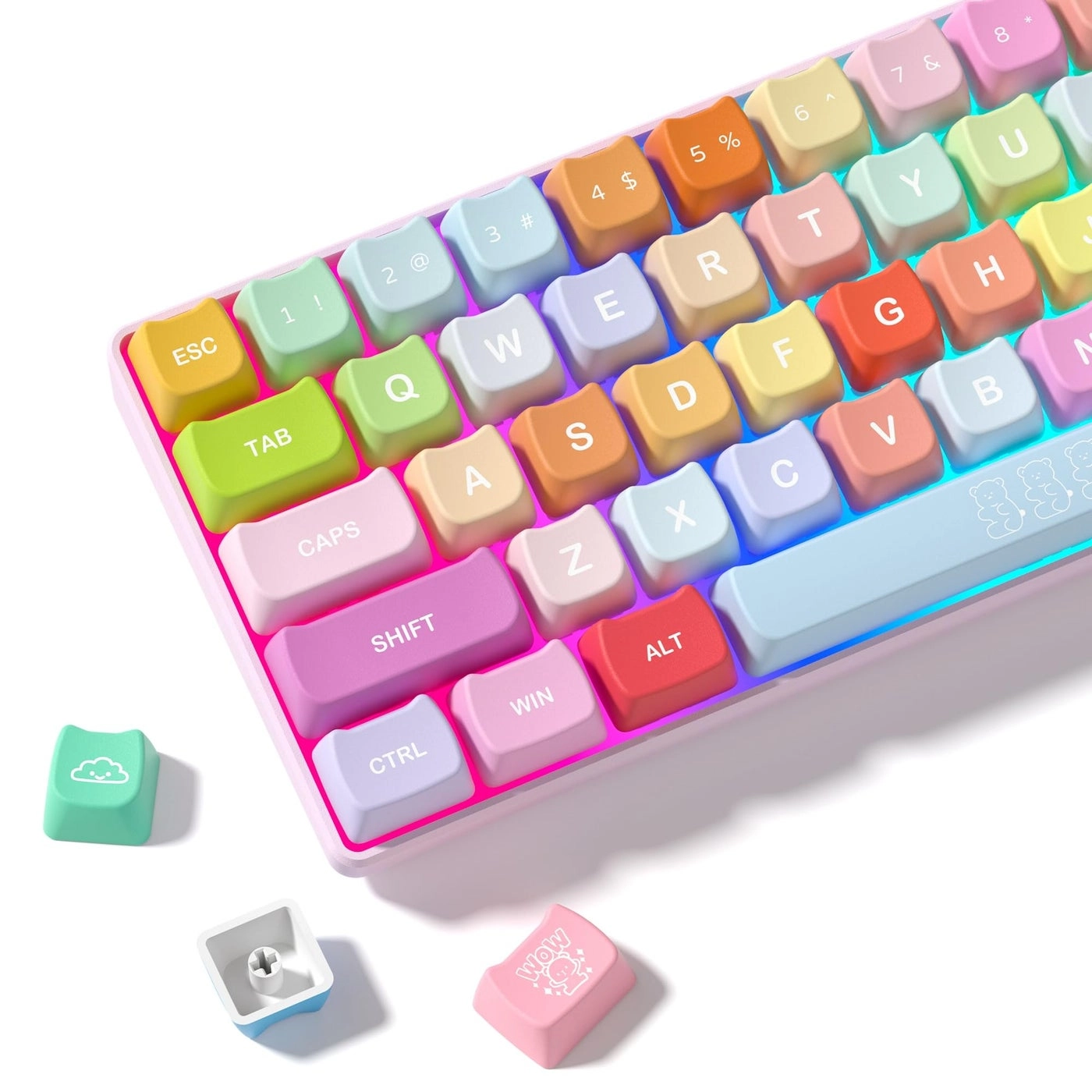 Womier Pudding Keycaps - 165 Keys PBT