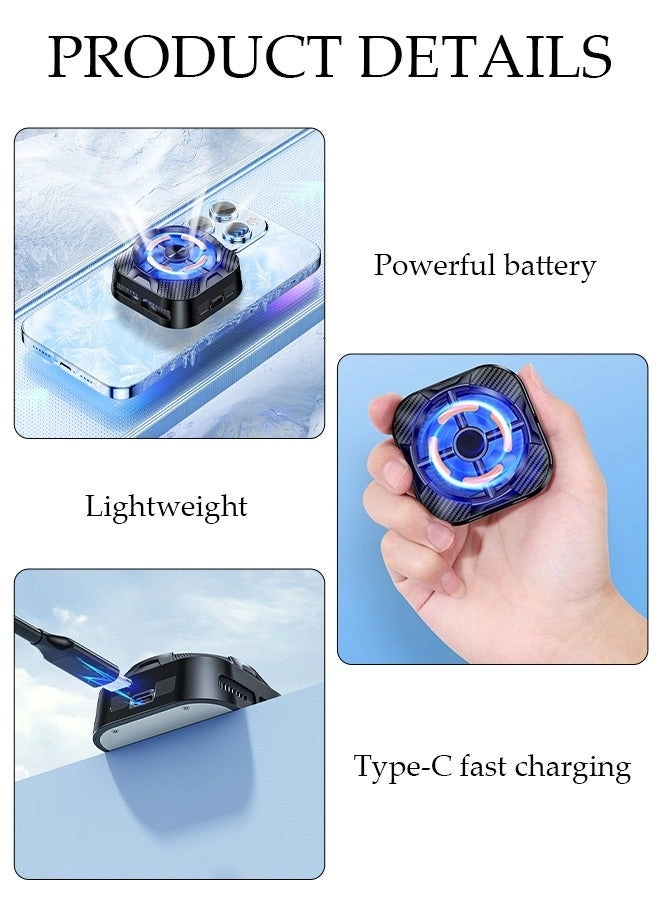 Magnetic Cooling Chip - Phone Fan RGB Lights