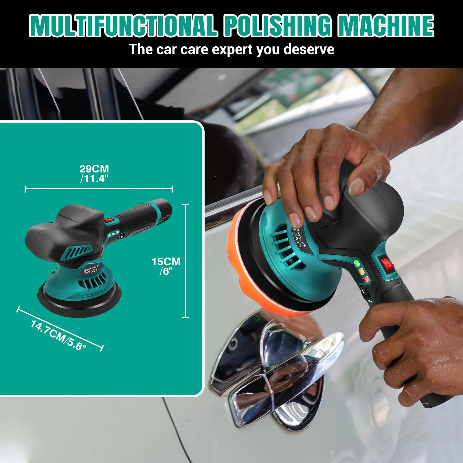 Cordless Buffer Polisher - 800W 125mm-150mm