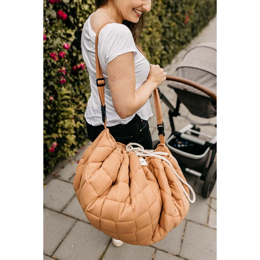 Playmat & Storage Bag - Organic Tawny Brown 6 months