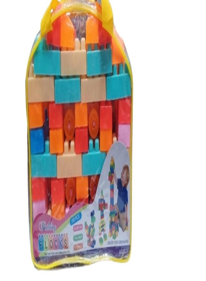 Plastic Building Blocks Set - 100 pcs