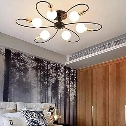 153 CHANDELIER 6 LIGHT - warm white