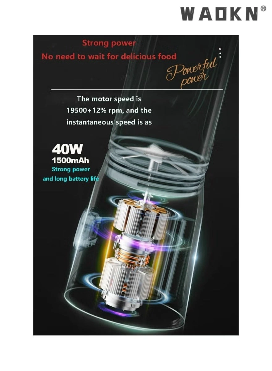 Juicer - Portable USB Rechargeable 10 Blades