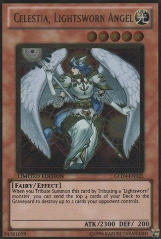 Konami Celestia, Lightsworn Angel GLD4-EN025 - English