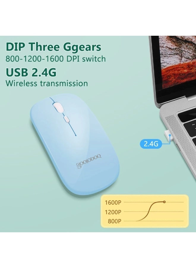 2-in-1 Bluetooth Mouse - 2.4GHz