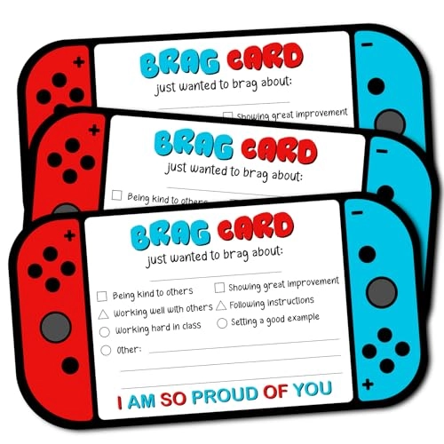 Video Game Theme Positive Brag Card