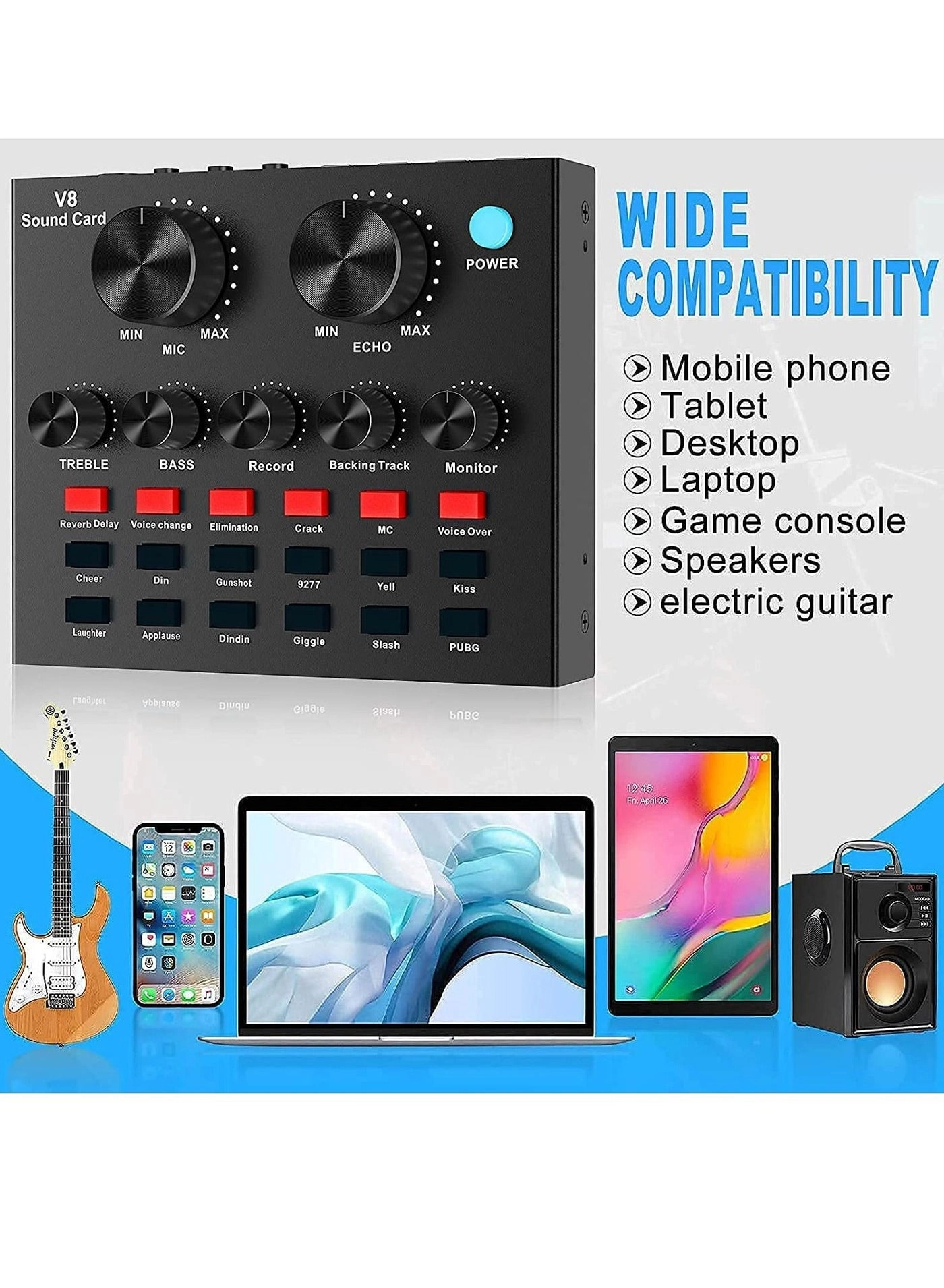 V8 Set - USB External Karaoke Recording