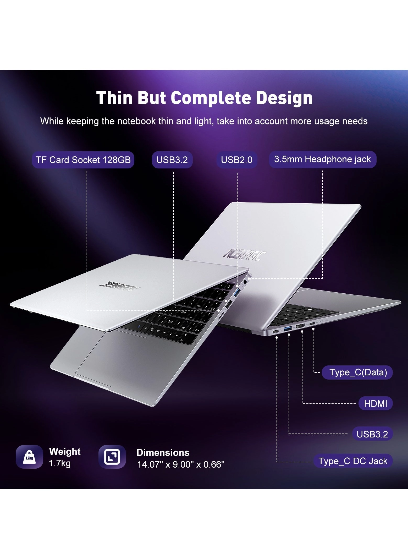 AX15 - 15.6'' 512GB 16GB Alder Lake N95