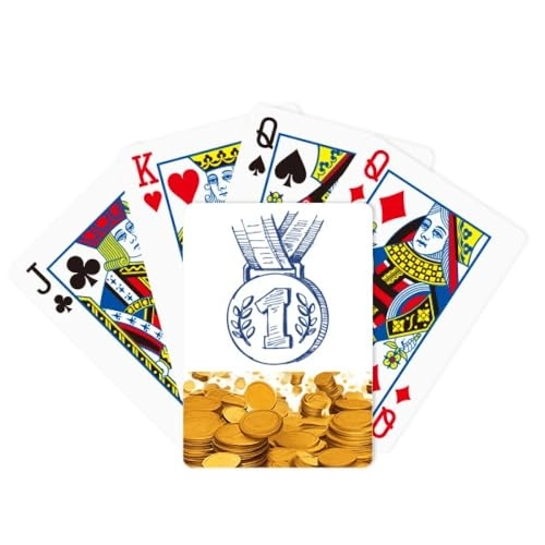 Playing Card - Blue Football Championship Medal