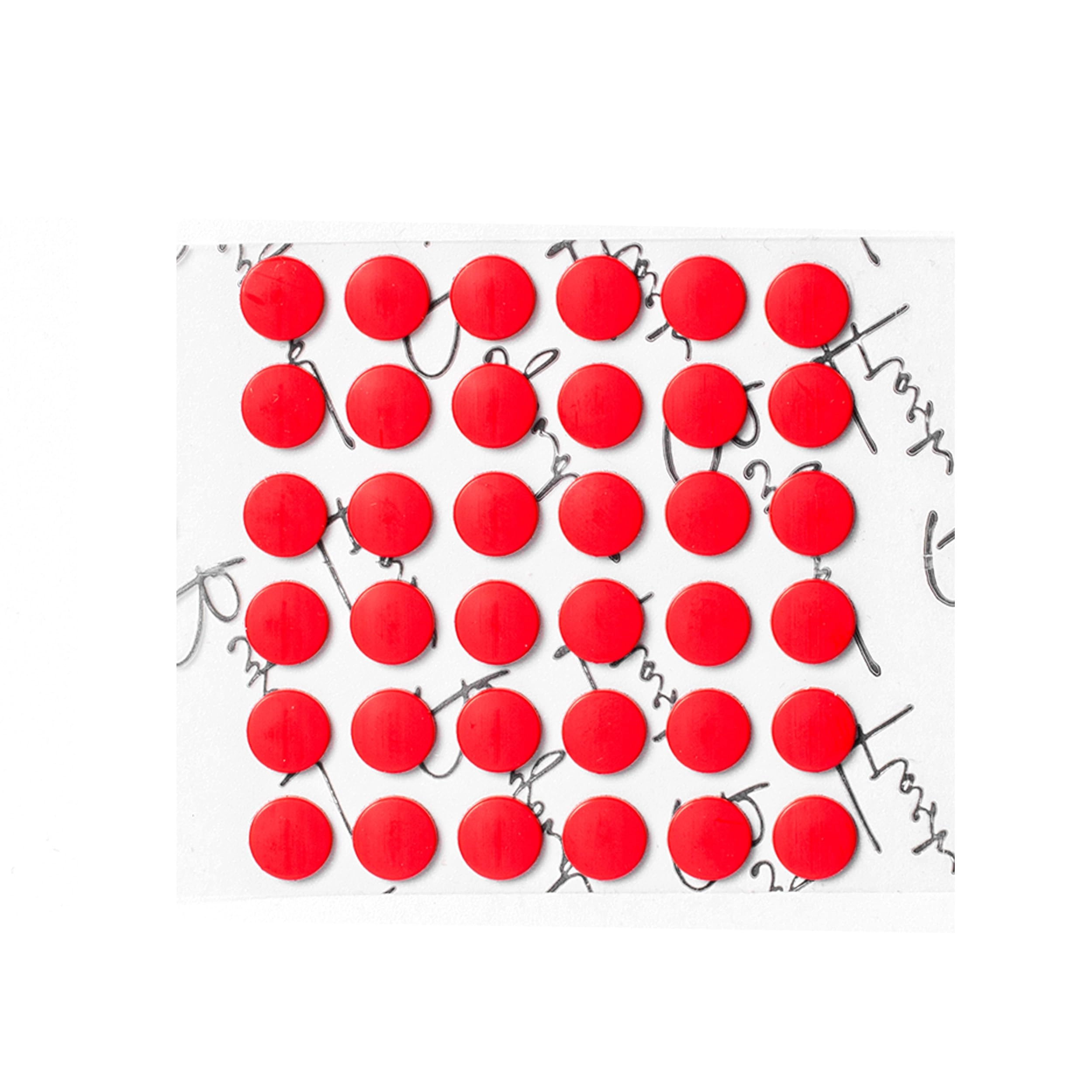 60 Dot Mouse Skates - PTFE Crimson Red