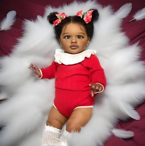 Pippa Reborn Baby Doll - 26 inch Cotton Vinyl Hand-rooted Curly Hair Ages 3+