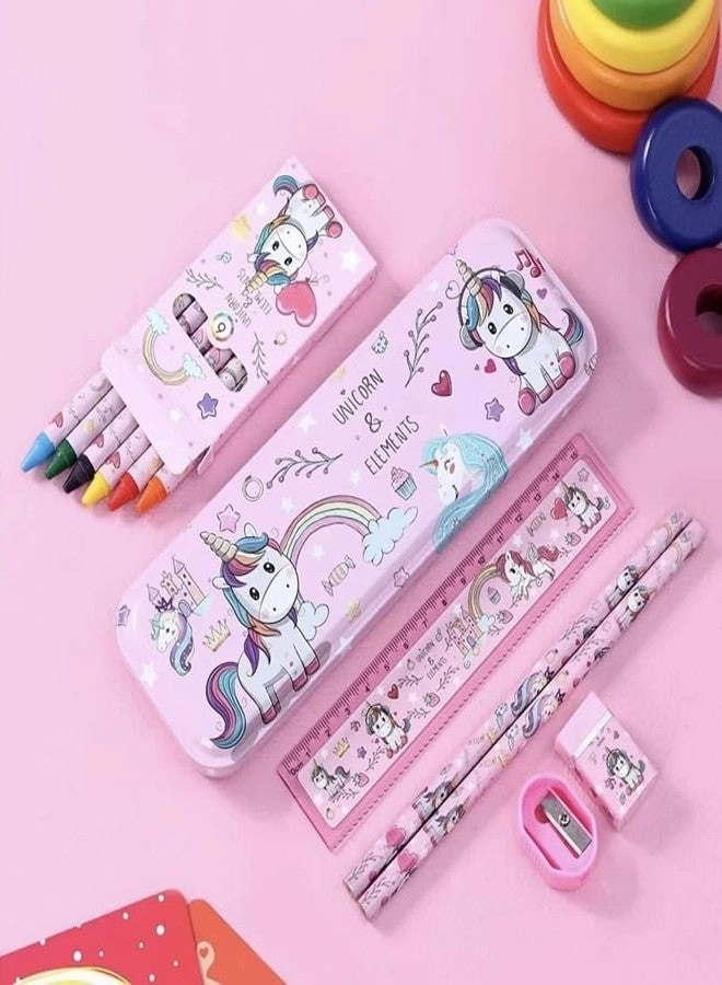 Unicorn Stationery and Toy - 9 Piece