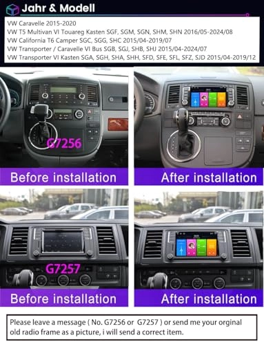 G7256 Radio + 7228 Camera - 7 inch