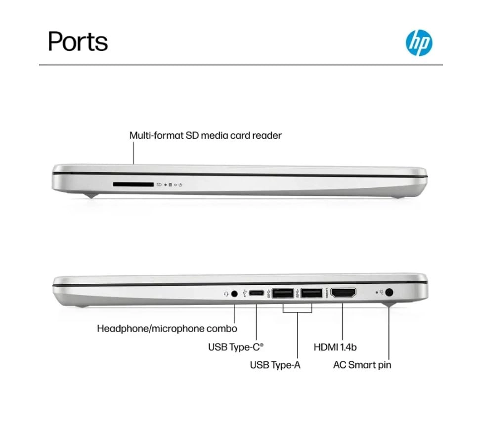 14 Laptop Computer Laptop 14-dq6011dx - 14'' N150 16GB DDR4 128GB UFS + 256GB MSD Card