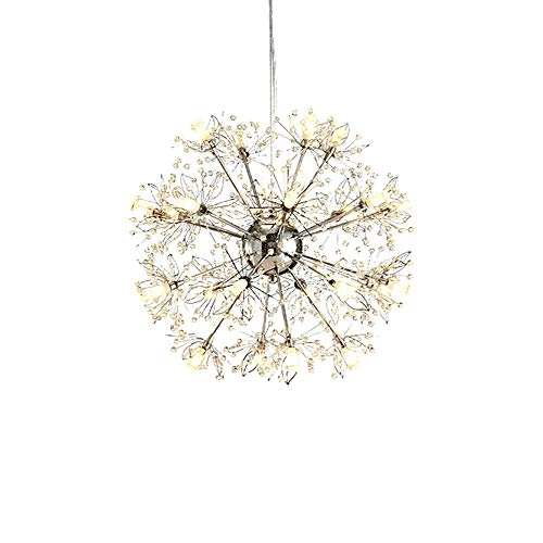 Dandelion Crystal Chandelier - Chrome 80cm