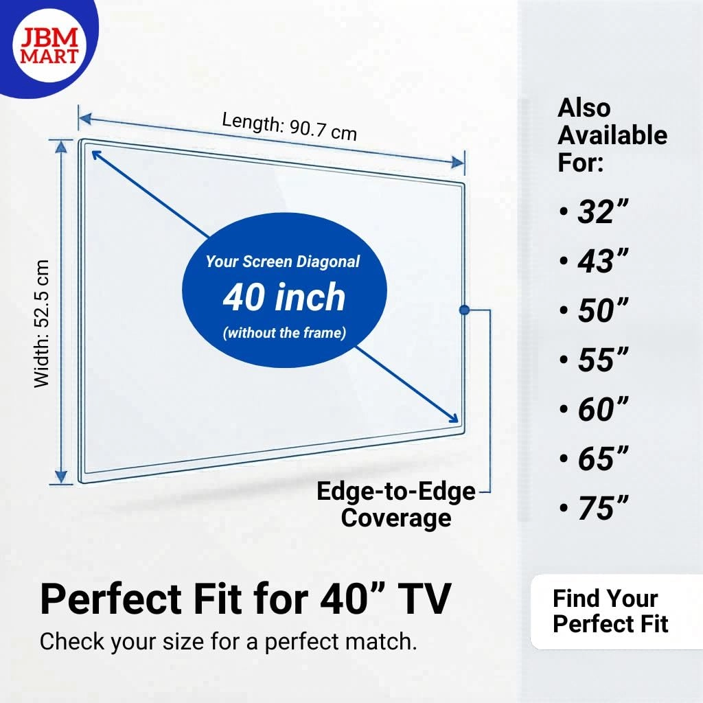TV Screen Protector - 40 Inch 9H