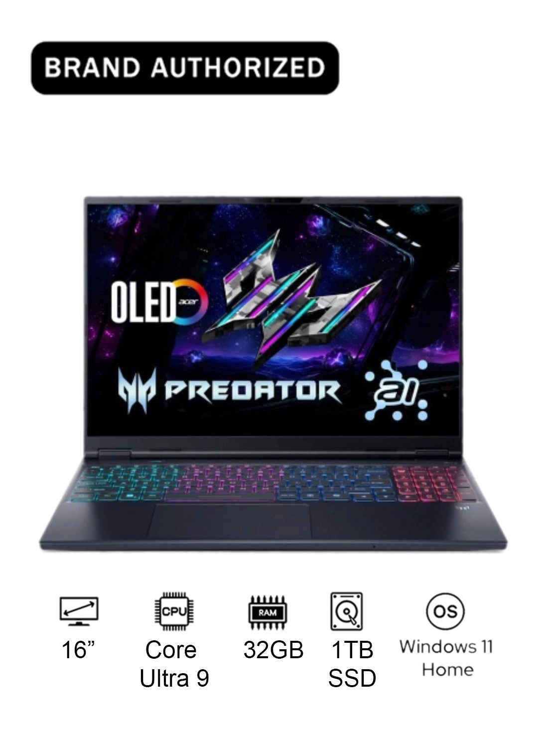Acer Predator Helios Neo 16 PHN16-73-92R6 - 16'' Core Ultra 9-275HX 32GB 1TB SSD