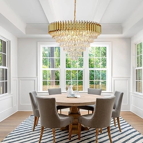 Crystal Chandeliers - 6-Tiers K9 Dimmable