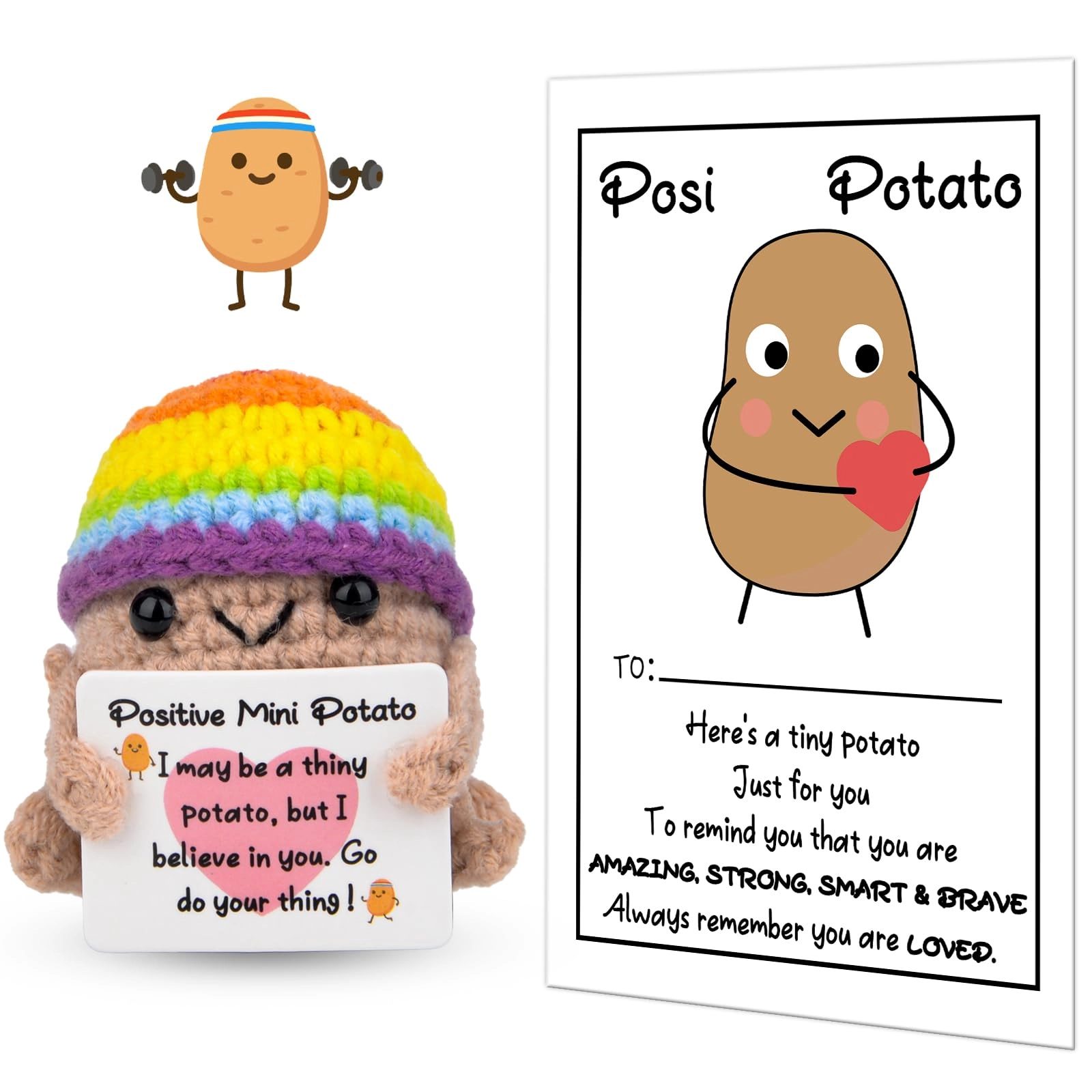 Pipihome Positive Potato - Cotton 8 x 5 x 7 cm