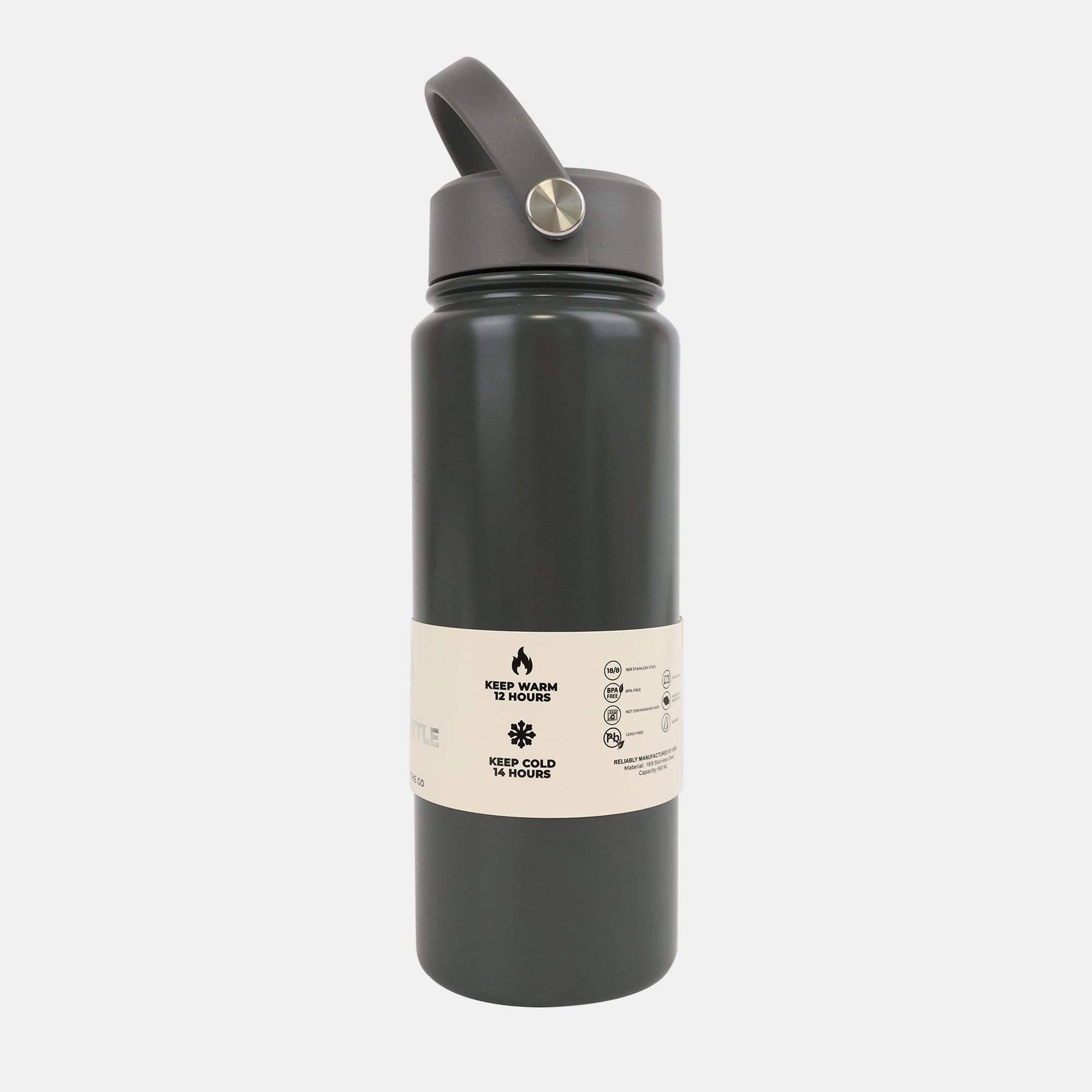 Wide Mouth Water Bottle - 600 ml