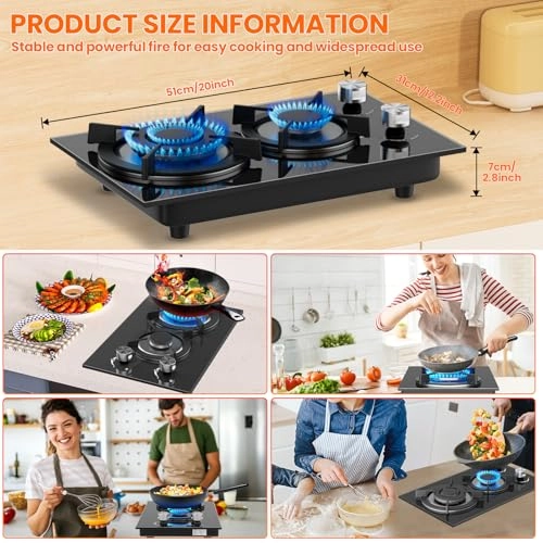 RQZ-Glass-UK Gas hob