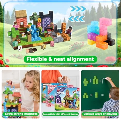 Magnetic Blocks - 6 Figures 210pcs