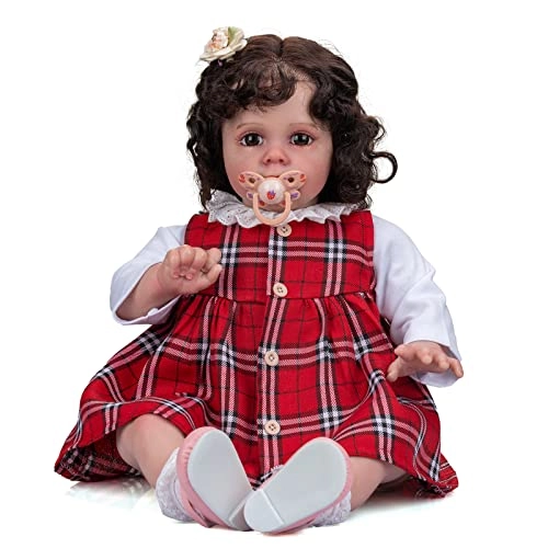Maggi Reborn Baby Doll - 24 inches 60 cm African American Indian