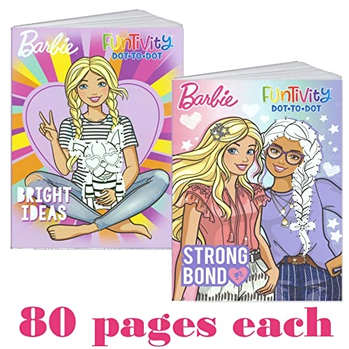 Barbie Funtivity Dot-to-Dot Activity & Coloring Book - 3 years and up 2 pieces