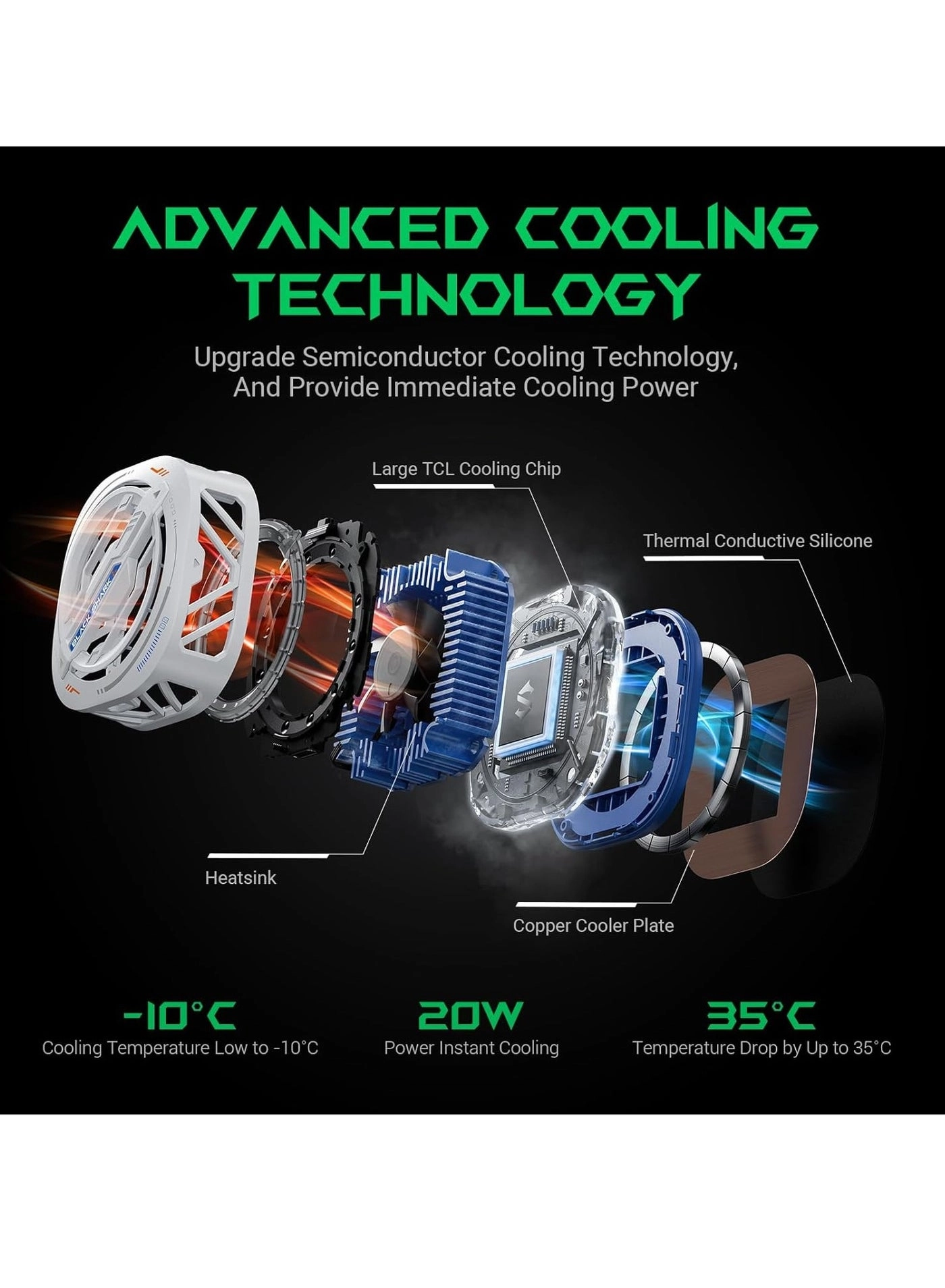 MagCooler 3 Pro - Up to 35°C High Speed Fan RGB LED