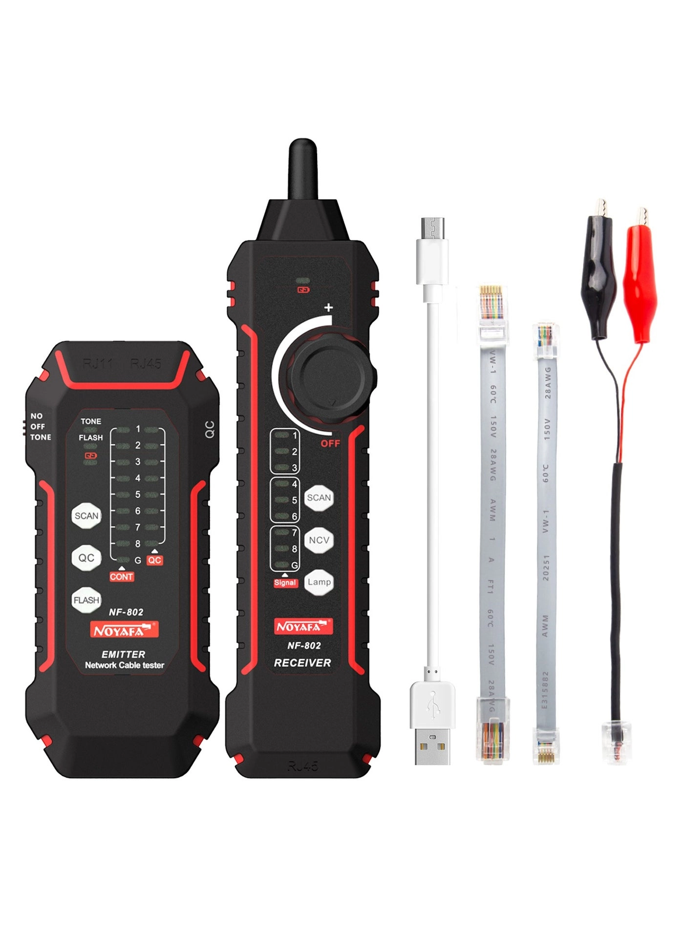 NF-802 - RJ11 RJ45 Scanning Wiremap