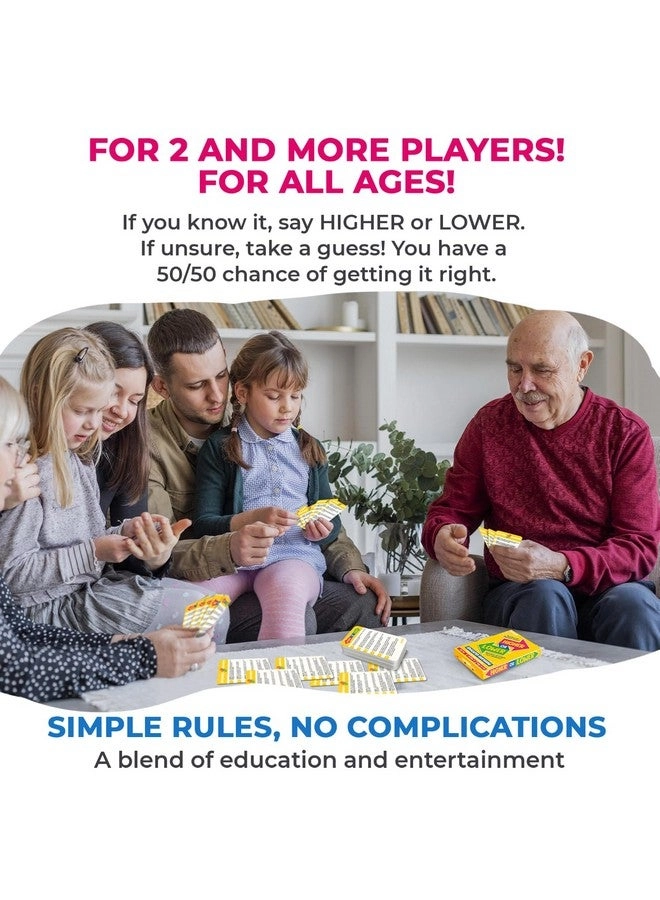 Higher or Lower Trivia Cards