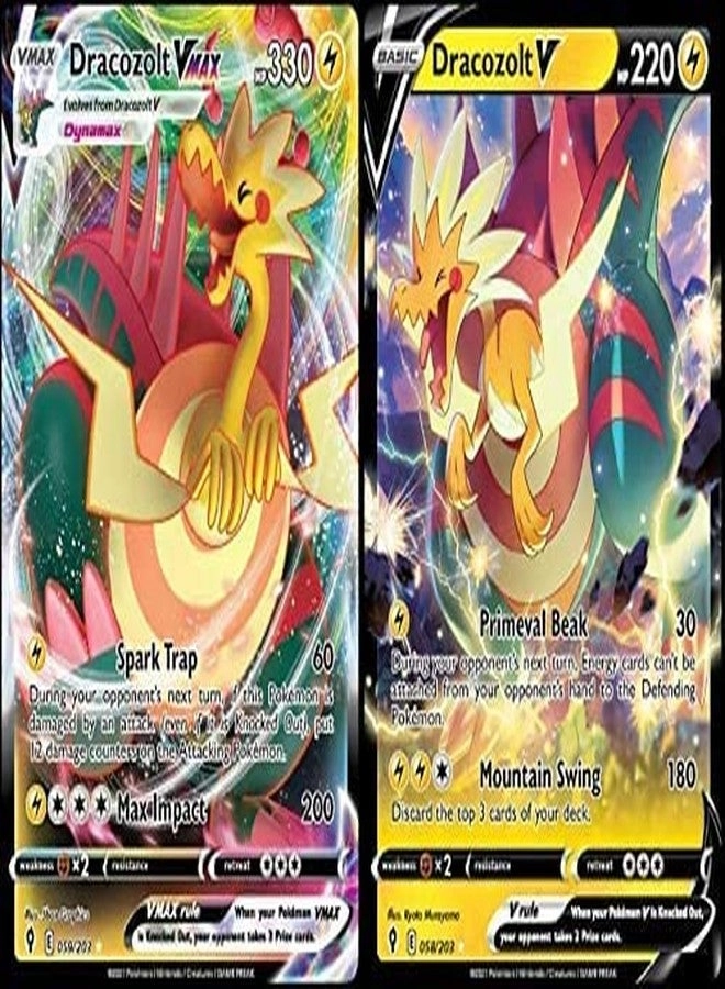 Pokémon Dracozolt V - 058/203 + Vmax - 059/203