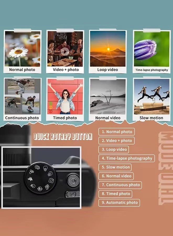 5K Digital Camera - 75MP 18X