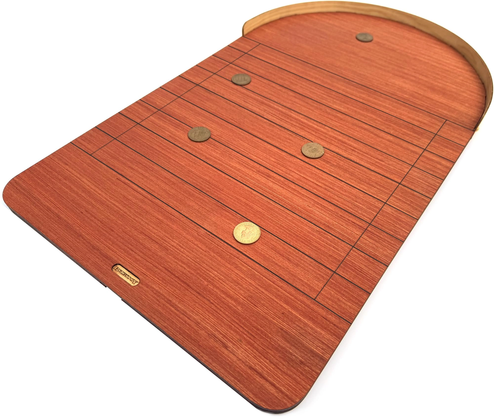 Brimtoy Shove ha'penny board - Full-sized 60 x 35 x 3cm Wood