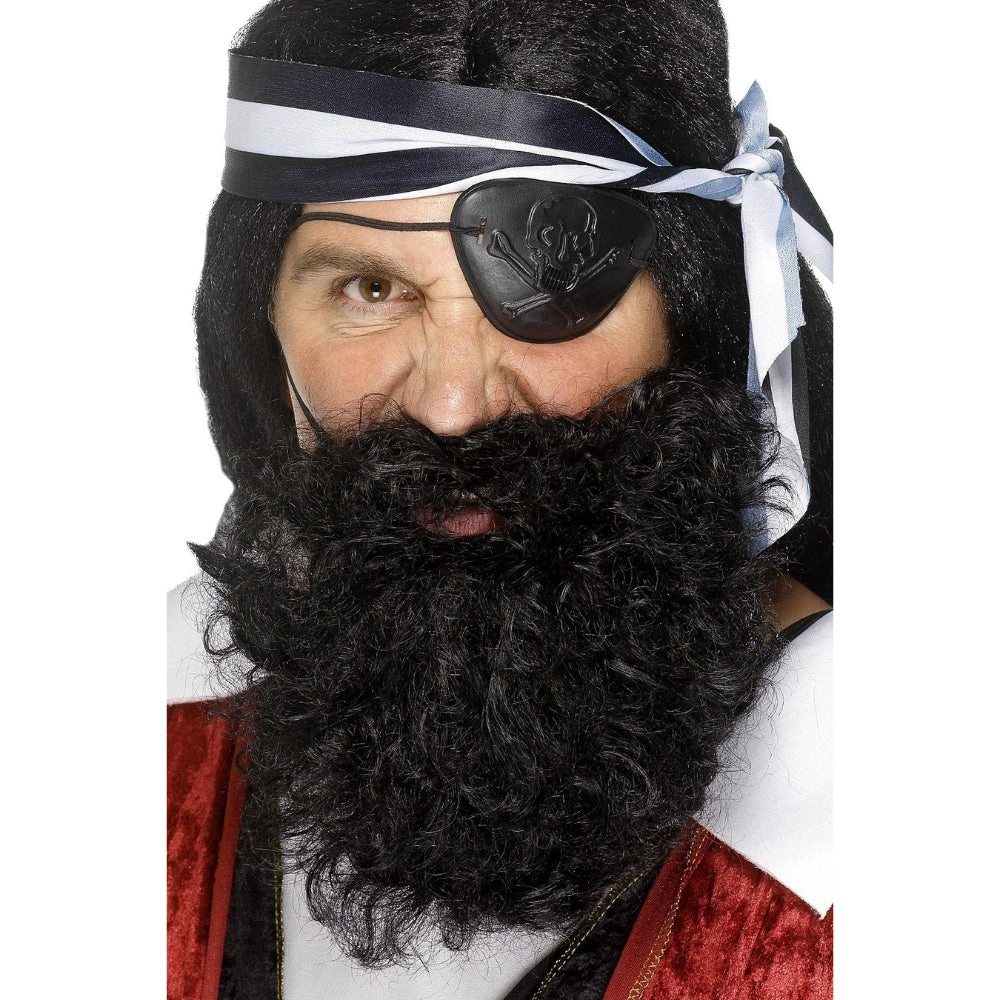 Party Zone Pirate Beard - Nylon Black