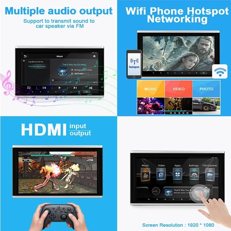 Headrest car monitor - 10.1 inch