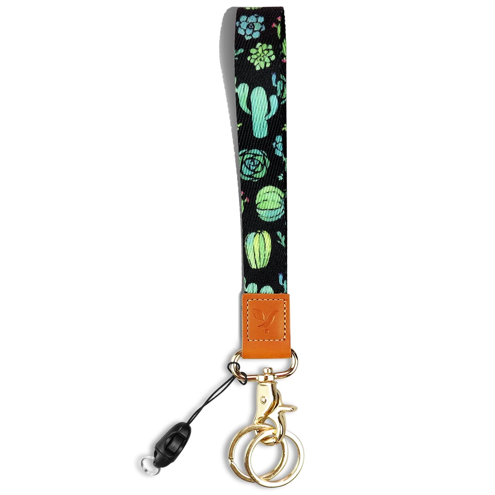 yiflin Wrist Lanyard - Black&Cactus