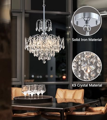 Crystal Chandelier - Dimmable