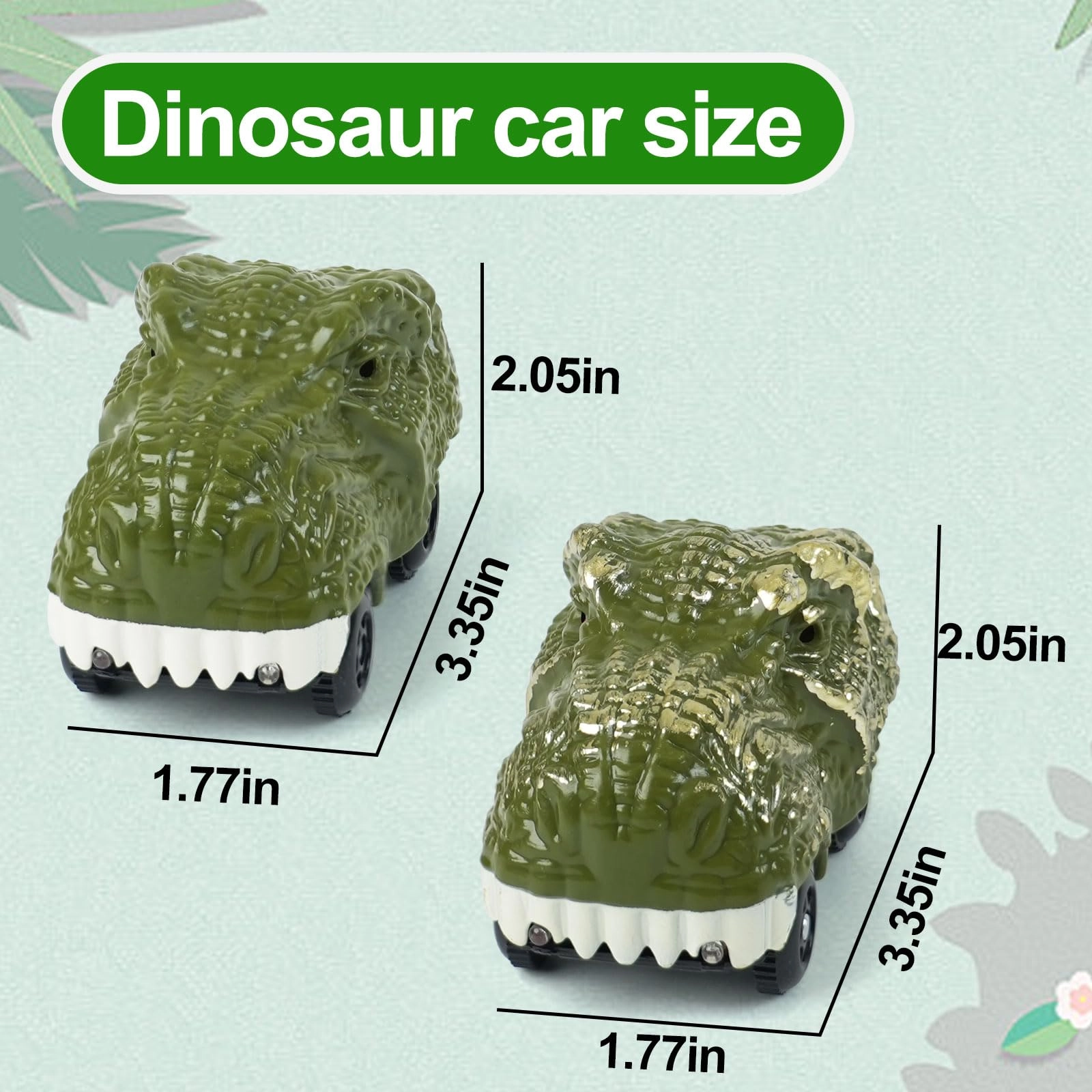 Dinosaur Car - 2pcs Pack