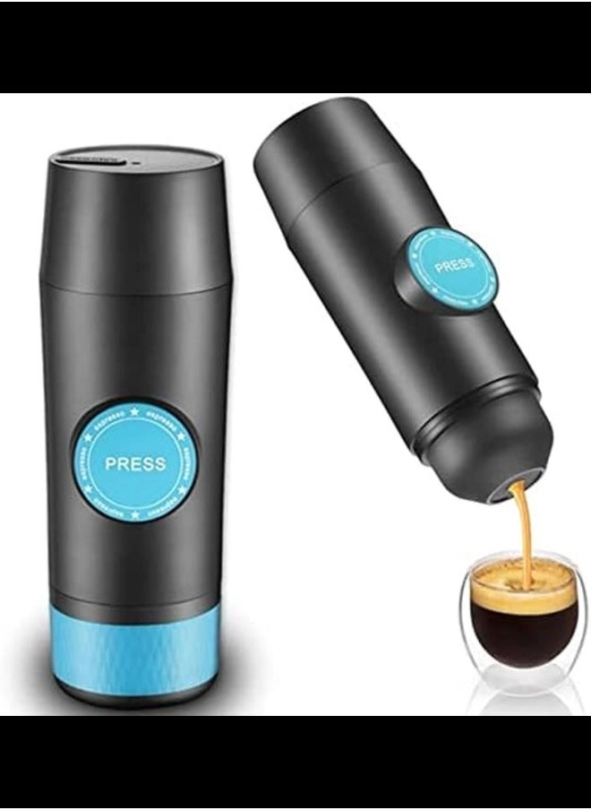 Generic Portable Espresso Machine - 18 Bar Pressure Rechargeable Battery Capsule & Ground Coffee Compatible