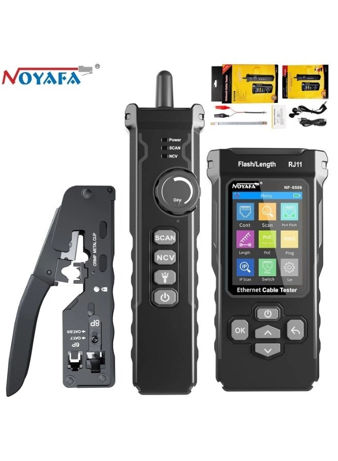 NOYAFA NF-8506+ - Network Cable Tester RJ45 Crimp Tool PoE Ping Test