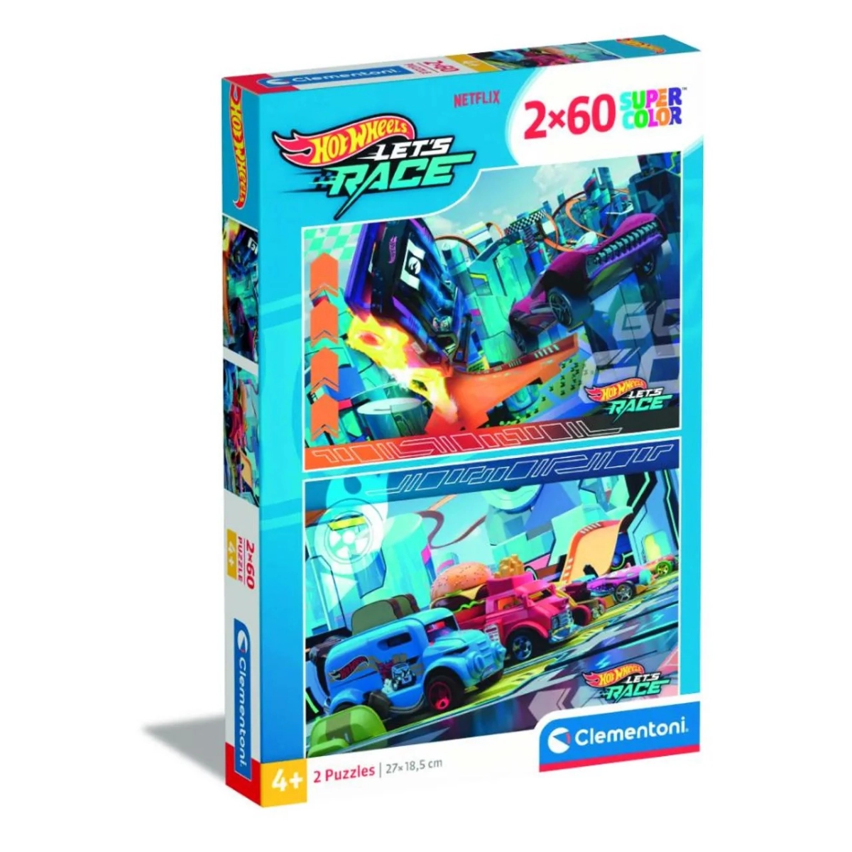 Clementoni Hotwheels Racing 2-in-1 Puzzle (ALGT-24816) - 120 pcs
