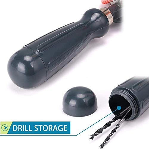 Double Pinions Hand Crank Drill - 3Mm 4Mm Drill Bit 1/4 Inch
