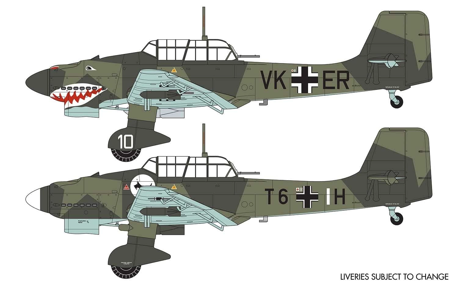 Junkers Ju87 B-1 Stuka Model Kit (A03087A) - 1:72