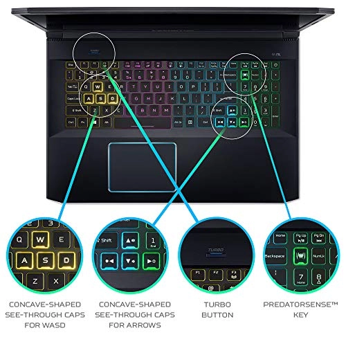 Predator Helios 300 PH317-54-77TH - 17.3'' i7-10750H 16GB DDR4 1TB NVMe SSD