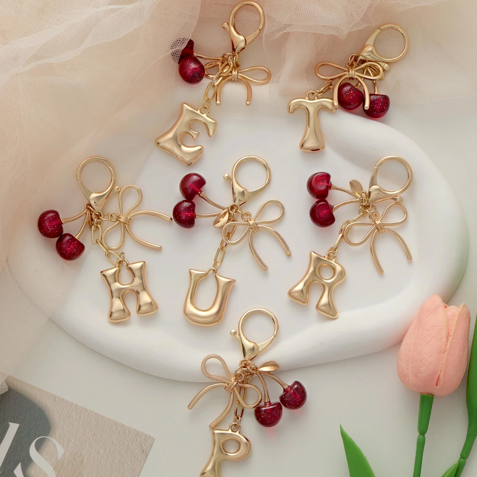 Initial P Keychain - Letter
