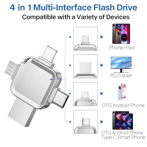 4 in1 USB Flash Drive - 64GB